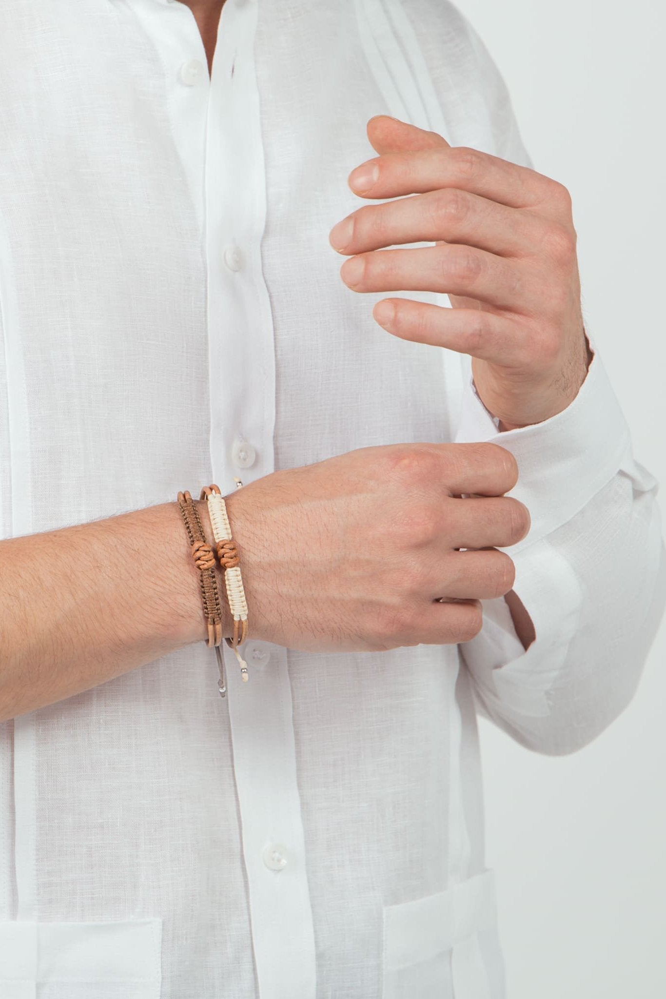 Pleated Guayabera with Pockets