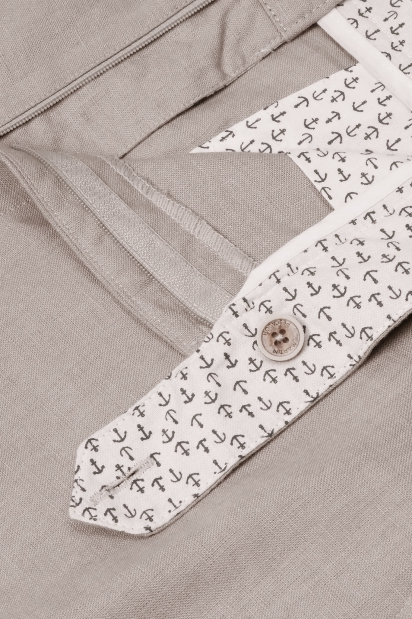 Pleated European Flax Linen Pants - Cold Grey