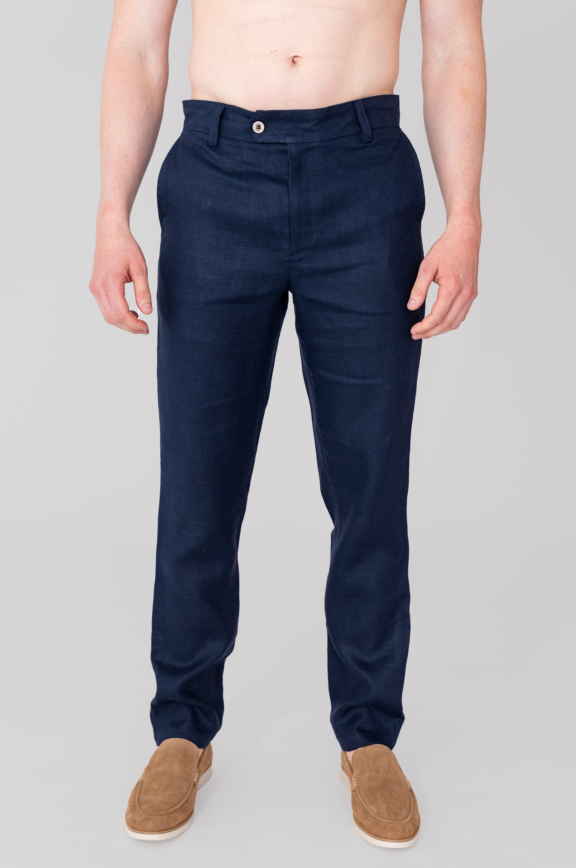 Linen Pants - Navy