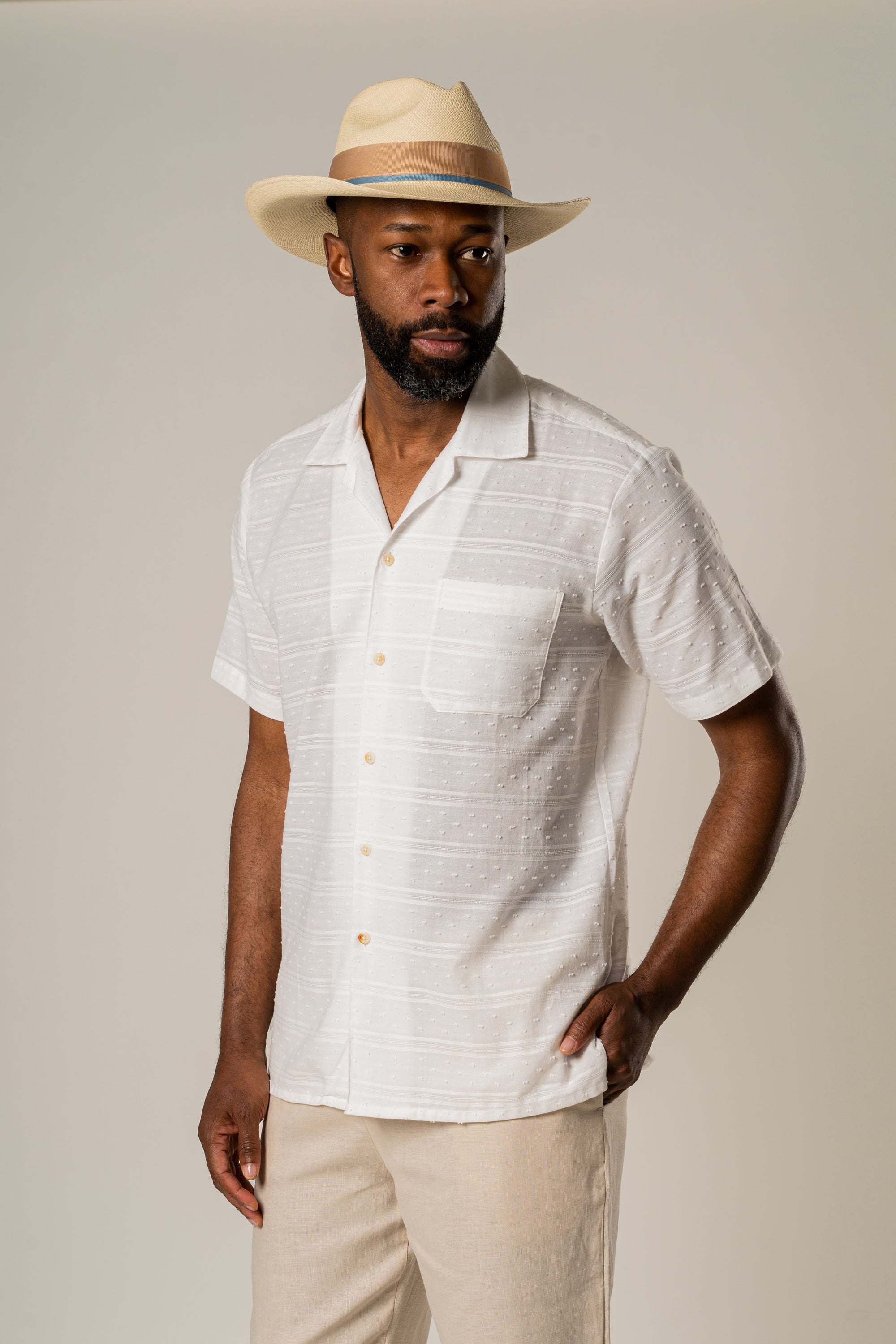 Cotton Cuban Shirt - Ambroise