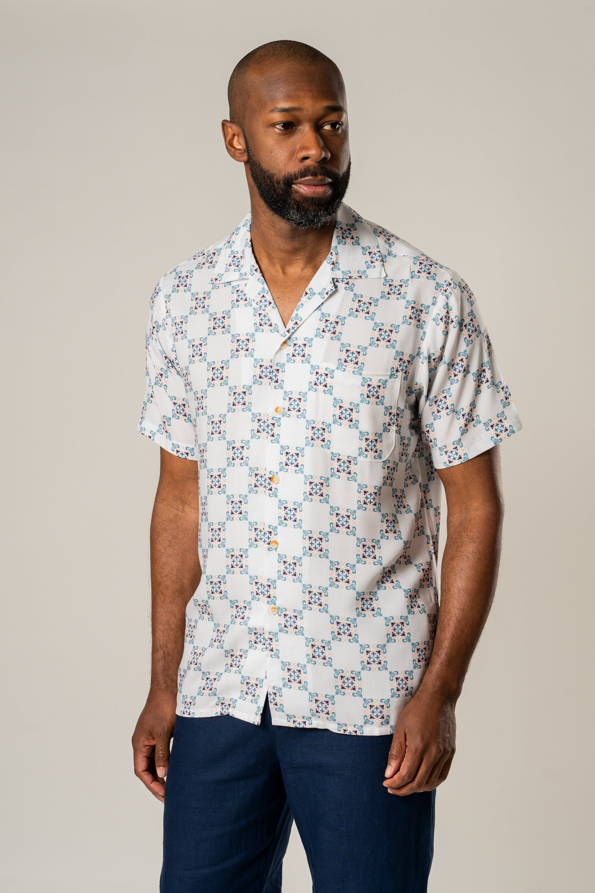 Ecovero Cuban Collar Shirt