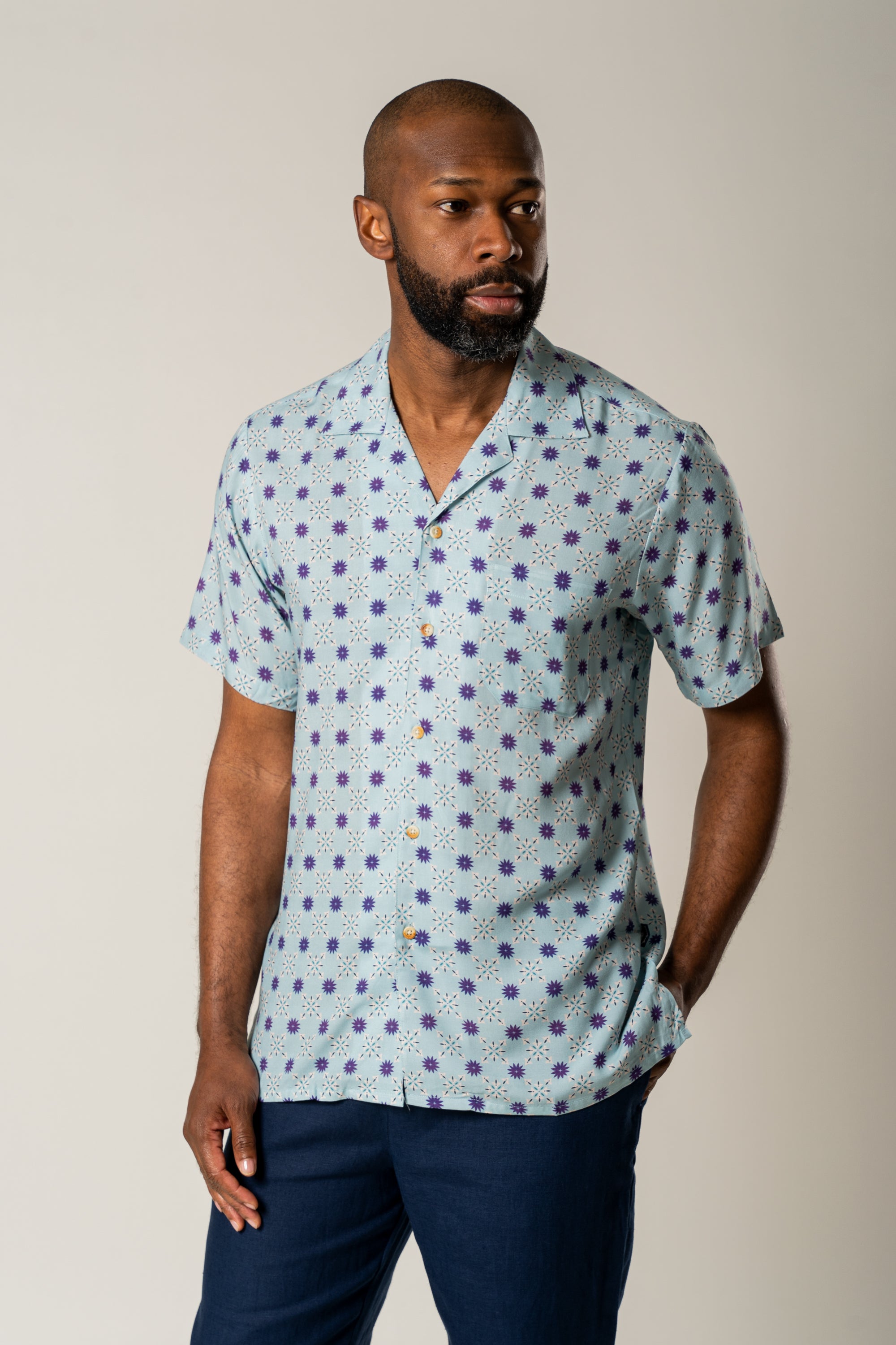 Ecovero Cuban Collar Shirt
