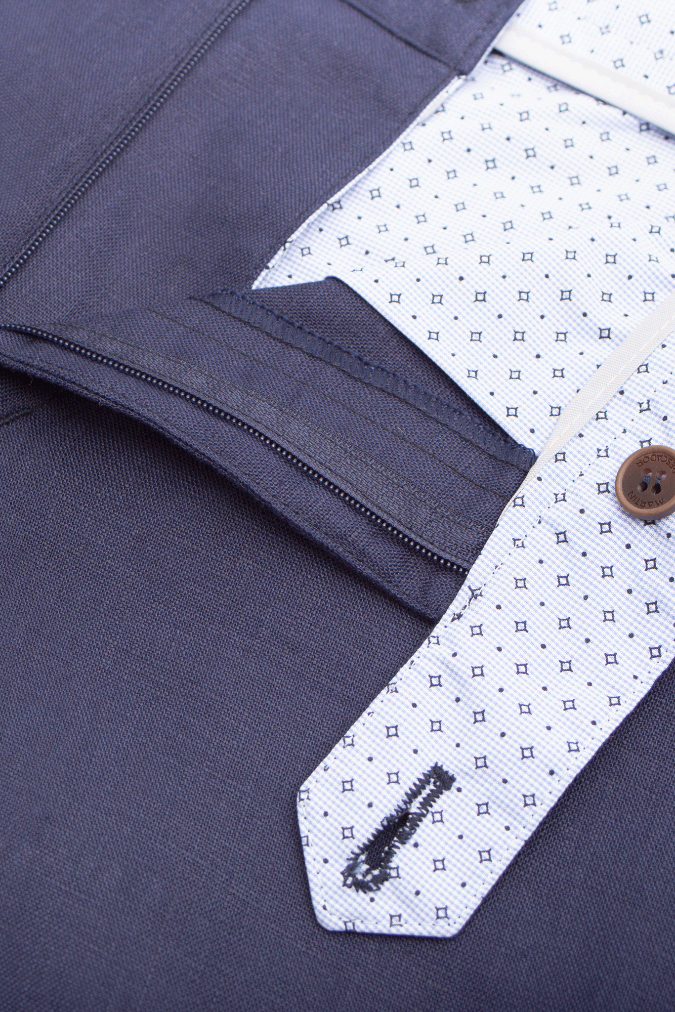 European Flax Linen Pants - Midnight Blue