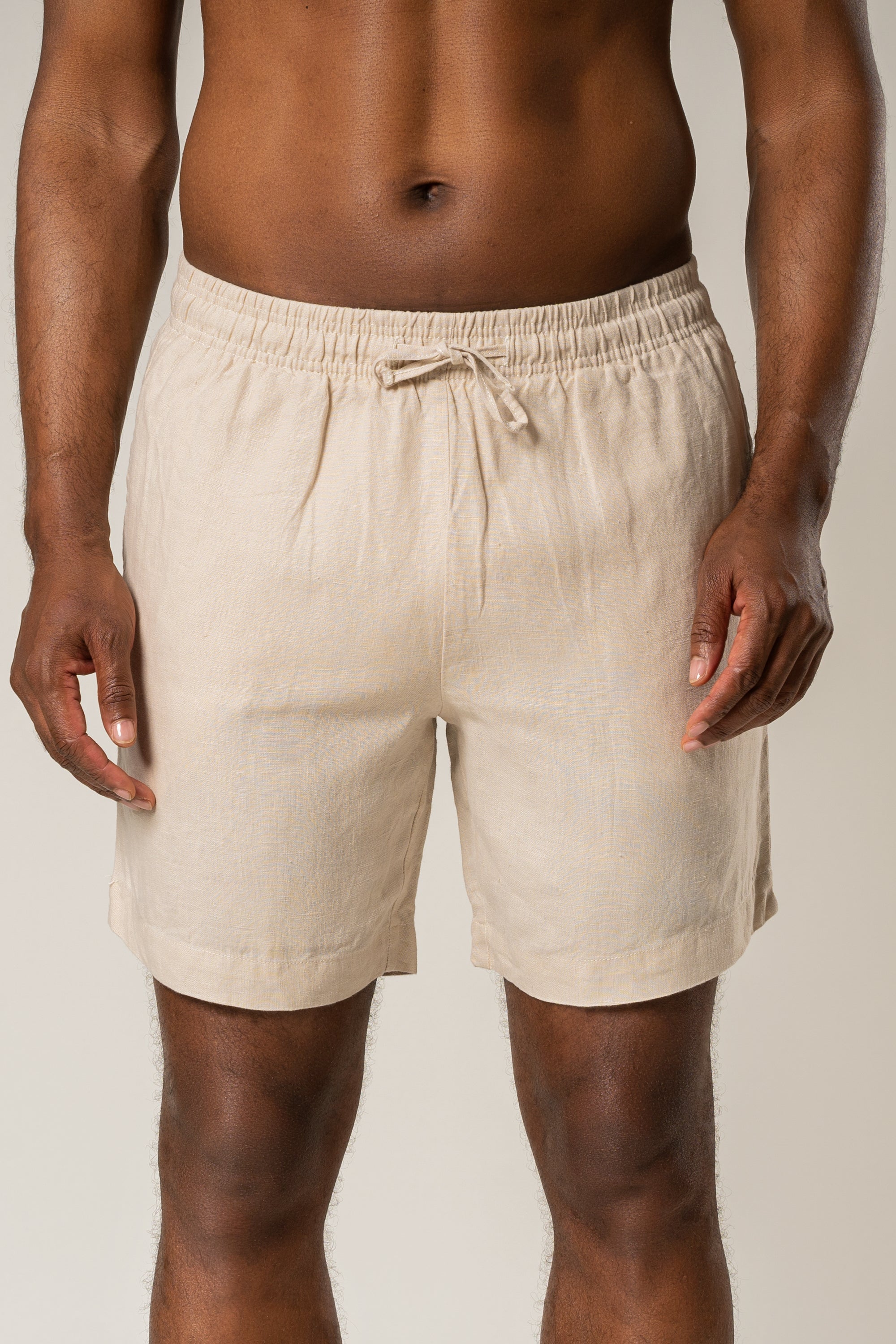 European Flax Linen Leisure Short - French Oak