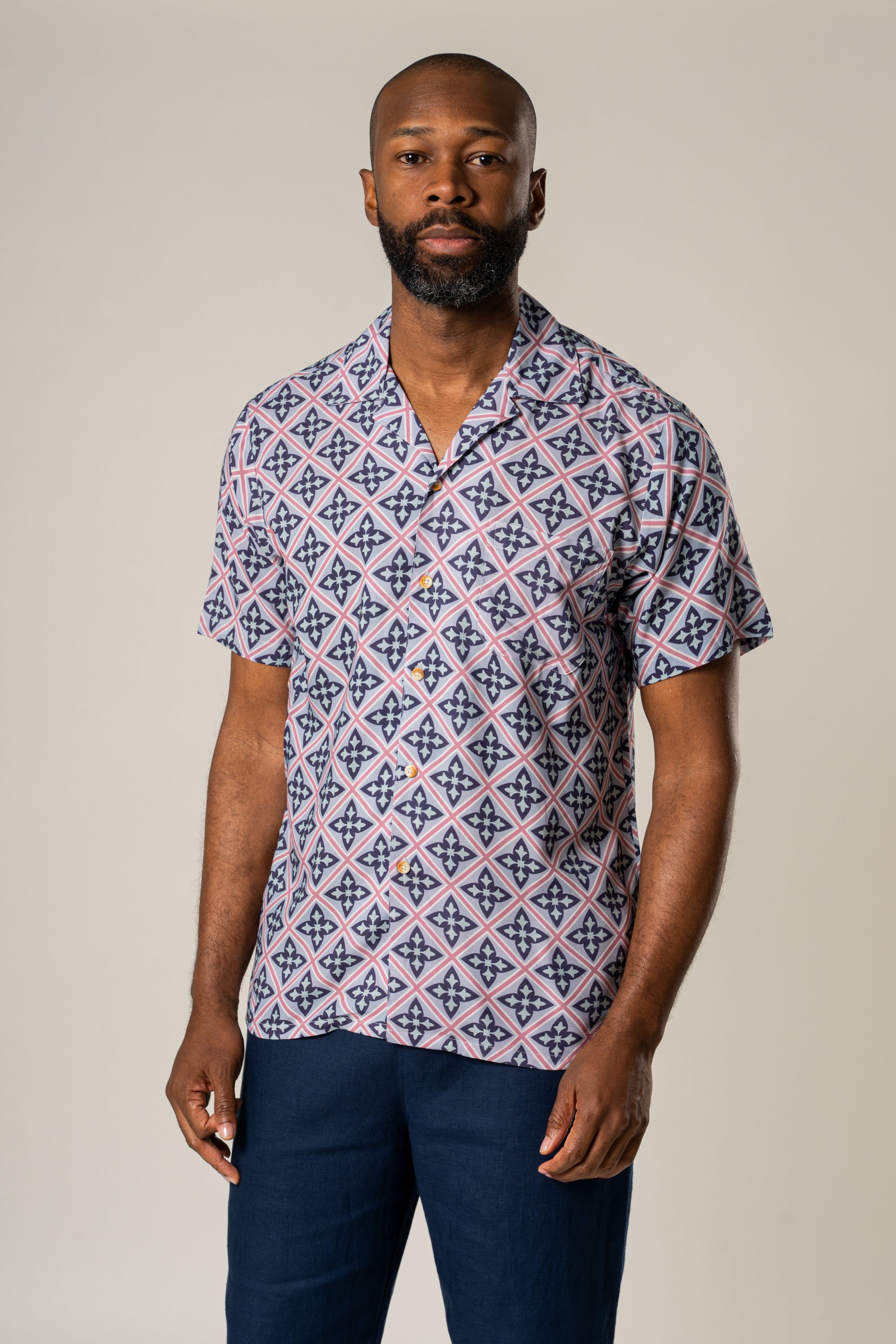 Ecovero Cuban Collar Shirt