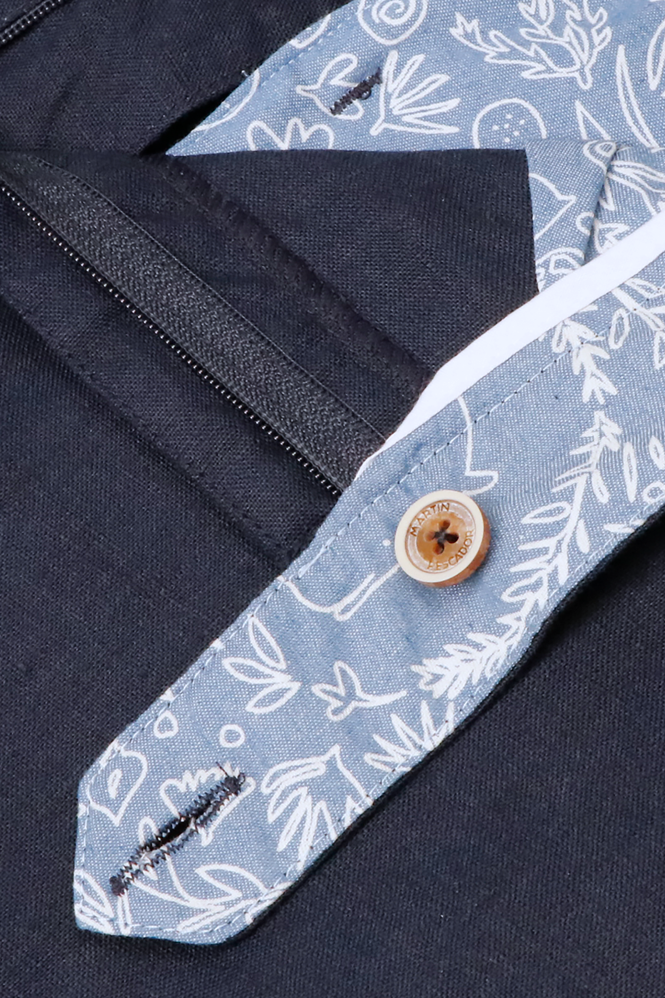European Flax Linen Pants - Navy