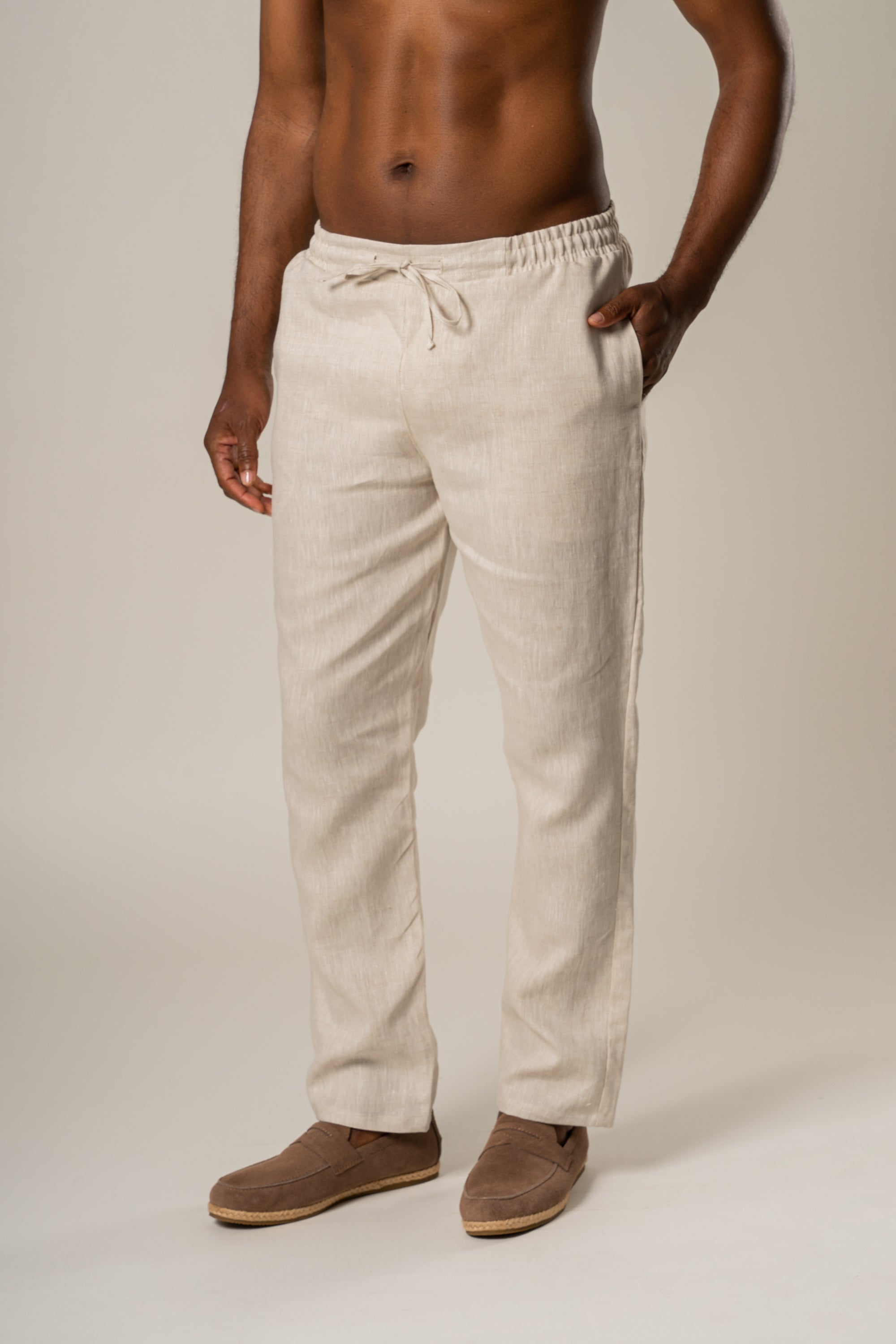 Linen Leisure Pants - Natural